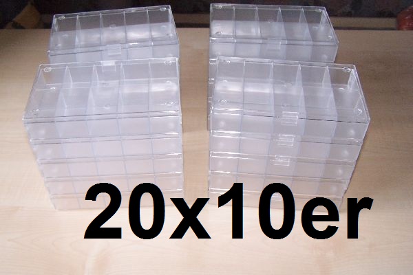 20 St ck 10er SORTIERKASTEN SORTIERK STEN SORTIERBOX STAPELBOX